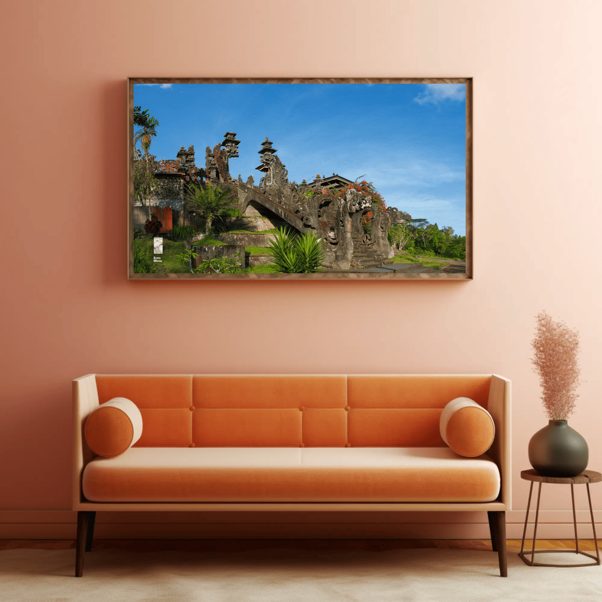 Hindu Temple Canvas mockup 14