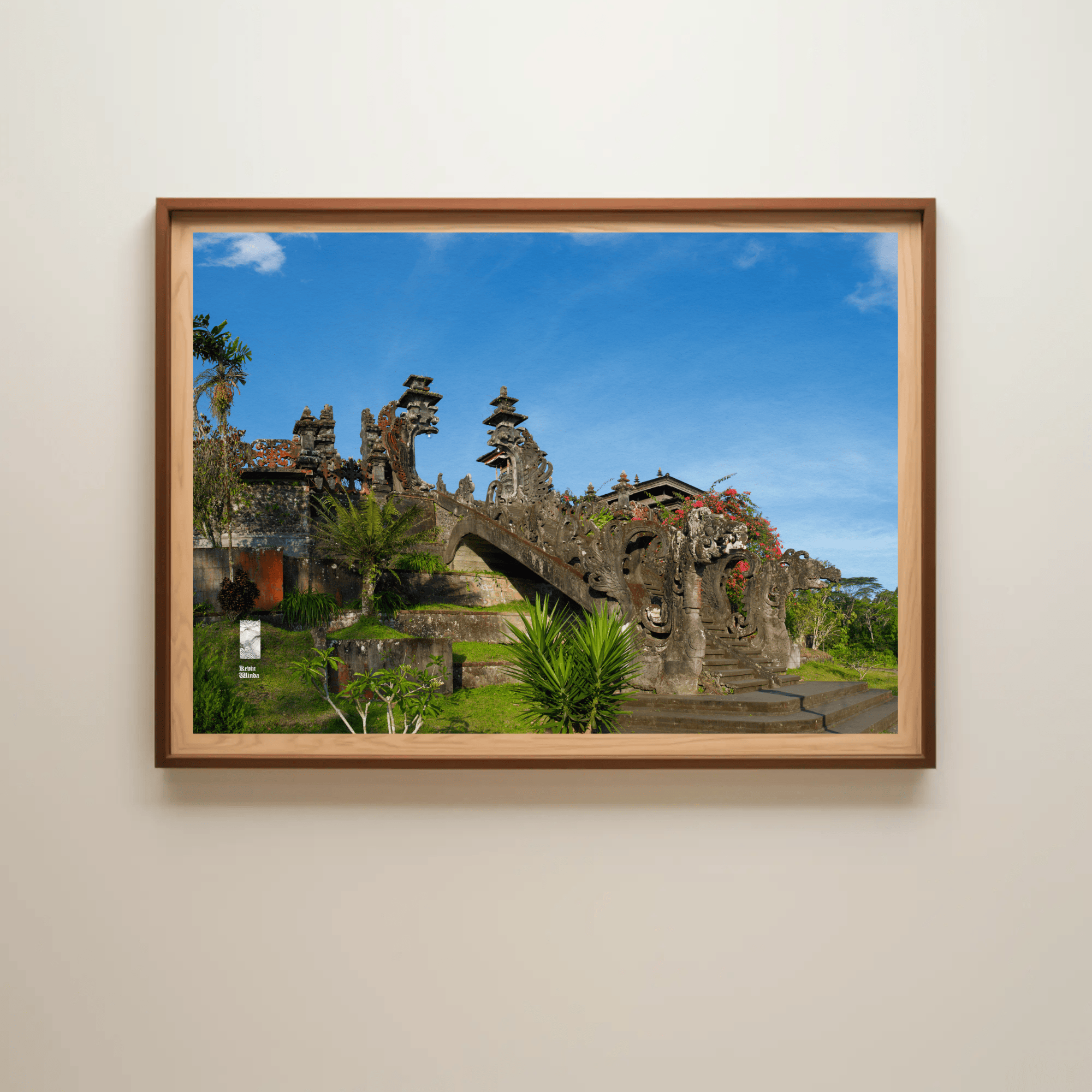 Bali Temple wall art photo print mockup 22 interior canvas