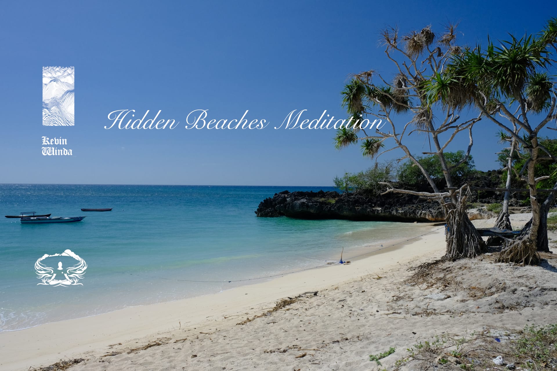 Rote Island wild hidden beach meditation, Indonesia blue clear water rocks | Kevin Winda Wellness spiritual retreat