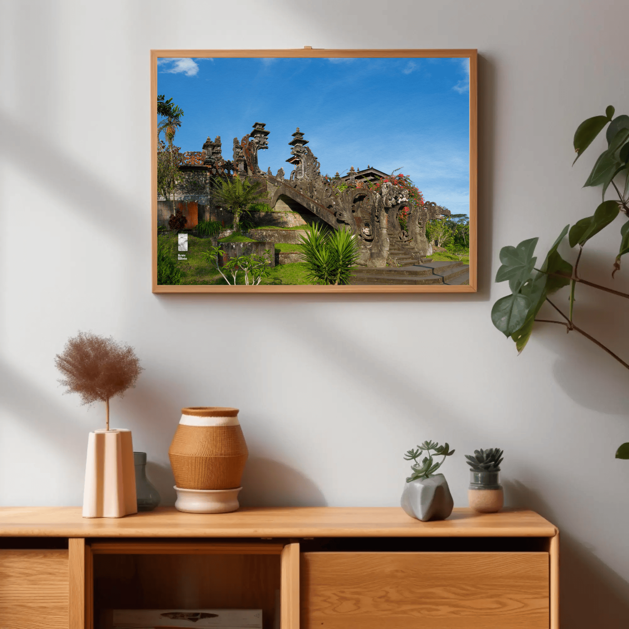 Bali Temple photography print nature mockup 9 interior canvas